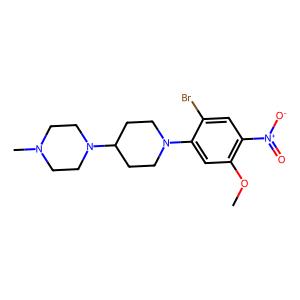 1-(1-(2-bromo-5-methoxy-4-nitrophenyl)piperidin-4-yl)-4-methylpiperazine