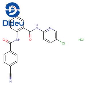 N-(5-Chloro-2-pyridinyl)-2-[(4-cyanobenzoyl)amino]-5-methoxybenzamide hydrochloride