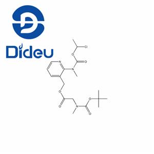 (2-(((1-Chloroethoxy)carbonyl)(methyl)amino)pyridin-3-yl)methyl 2-((tert-butoxycarbonyl)(methyl)amino)acetate