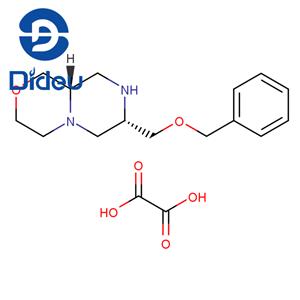 Pyrazino[2,1-c][1,4]oxazine, octahydro-7-[(phenylmethoxy)methyl]-, (7S,9aS)-, ethanedioate (1:2)