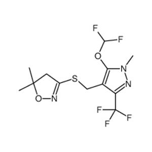 3-[[5-(difluoromethoxy)-1-methyl-3-(trifluoromethyl)pyrazol-4-yl]methylsulfanyl]-5,5-dimethyl-4H-1,2-oxazole