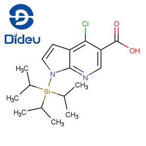 4-chloro-1-(triisopropylsilyl)-1H-pyrrolo[2,3-b]pyridine-5-carboxylic acid