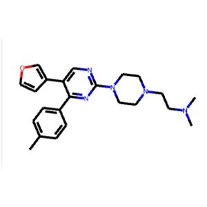 2-(4-(5-(Furan-3-yl)-4-(p-tolyl)pyrimidin-2-yl)piperazin-1-yl)-N,N-dimethylethanamine