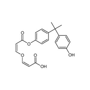 (2E)-3-{[(1E)-3-{4-[2-(4-Hydroxyphenyl)-2-propanyl]phenoxy}-3-oxo -1-propen-1-yl]oxy}acrylic acid