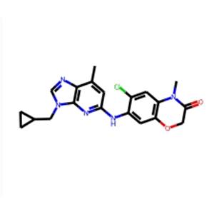 6-Chloro-7-((3-(cyclopropylmethyl)-7-methyl-3H-imidazo[4,5-b]pyridin-5-yl)amino)-4-methyl-2H-benzo[b][1,4]oxazin-3(4H)-one