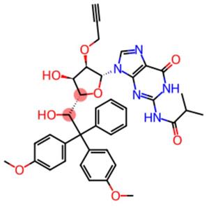N2-iso-Butyroyl-5'-(4,4'-dimethoxytrityl)-2'-O-propargylguanosine
