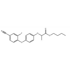Propanoic acid, 2-[4-(4-cyano-2-fluorophenoxy)phenoxy]-, butyl ester