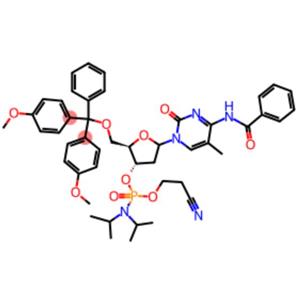 5'-O-(4,4'-DIMETHOXYTRITYL)-5-METHYL-N4-BENZOYL-2'-DEOXYCYTIDINE-3'-(2-CYANOETHYL-N,N-DIISOPROPYL)PHOSPHORAMIDITE