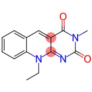 Pyrimido[4,5-b]quinoline-2,4(3H,10H)-dione, 10-ethyl-3-methyl-