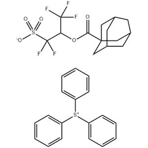 Triphenyl sulfonium, salt with 1-(difluorosulfomethyl)-2,2,2-trifluoroethyl tricyclo[3.3.1.13,7]decane-1-carboxylate (1:1)