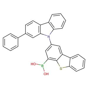 2-(2-phenyl-9H-carbazol-9-yl)dibenzo[b,d]thiophen-4-ylboronic acid