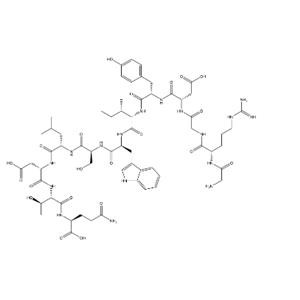 Glycyl-L-arginylglycyl-L-alpha-aspartyl-L-tyrosyl-L-isoleucyl-L-tryptophyl-L-seryl-L-leucyl-L-alpha-aspartyl-L-threonyl-L-glutamine