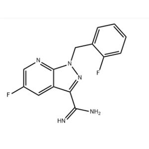 1H-Pyrazolo[3,4-b]pyridine-3-carboximidamide, 5-fluoro-1-[(2-fluorophenyl)methyl]-