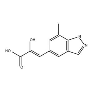 2-Propenoic acid, 2-hydroxy-3-(7-methyl-1H-indazol-5-yl)-, (2Z)-