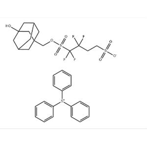 Sulfonium, triphenyl-, 1-[(3-hydroxytricyclo[3.3.1.13,7]dec-1-yl)methyl] 1,1,2,2-tetrafluoro-1,4-butanedisulfonate (1:1)