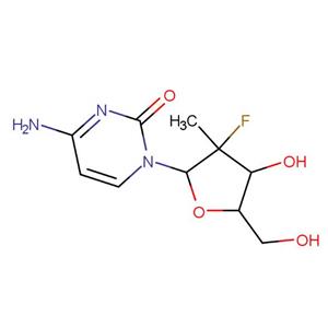 2'-deoxy-2'-fluoro-2'-C-methylcytidine