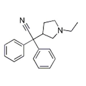 2-(1-ethylpyrrolidin-3-yl)-2,2-diphenylacetonitrile