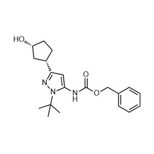 Benzyl(1-(tert-butyl)-3-((1S,3R)-3-hydroxycyclopentyl)-1H-pyrazol-5-yl)carbamate