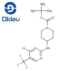 1-Piperidinecarboxylic acid, 4-[[4-chloro-5-(trifluoromethyl)-2-pyrimidinyl]amino]-, 1,1-dimethylethyl ester