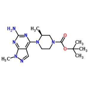 2-Methyl-2-propanyl (3S)-4-(6-amino-1-methyl-1H-pyrazolo[3,4-d]pyrimidin-4-yl)-3-methyl-1-piperazinecarboxylate
