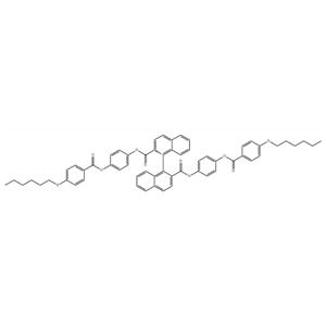 BENZOIC ACID, 4-(HEXYLOXY)-, [1,1'-BINAPHTHALENE]-2,2'-DIYLBIS(OXYCARBONYL-4,1-PHENYLENE) ESTER, (R)