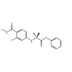 Alanine, N-[3-fluoro-4-[(methylamino)carbonyl]phenyl]-2-methyl-, phenyl ester
