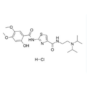 N-[2-[di(propan-2-yl)amino]ethyl]-2-[(2-hydroxy-4,5-dimethoxybenzoyl)amino]-1,3-thiazole-4-carboxamide,hydrochloride