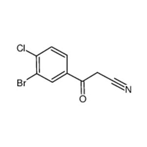 3-bromo-4-chloro-b-oxo-benzenepropanenitrile
