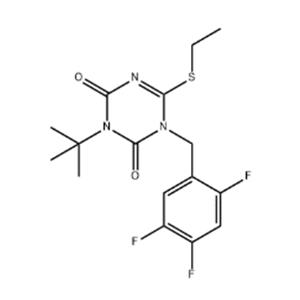 1,3,5-Triazine-2,4(1H,3H)-dione, 3-(1,1-dimethylethyl)-6-(ethylthio)-1-[(2,4,5-trifluorophenyl)methyl]-