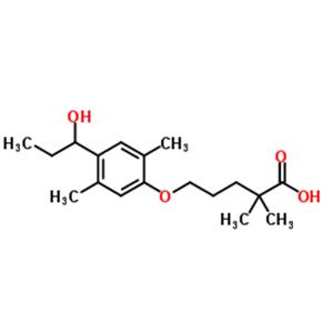 5-[4-(1-Hydroxypropyl)-2,5-dimethylphenoxy]-2,2-dimethylpentanoic acid