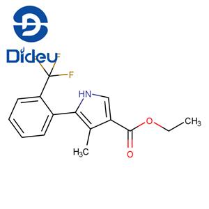 1H-Pyrrole-3-carboxylic acid, 4-methyl-5-[2-(trifluoromethyl)phenyl]-, ethyl ester