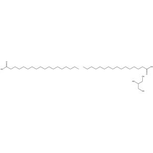 Octadecanoic acid, ester with 1,2,3-propanetriol hexadecanoate