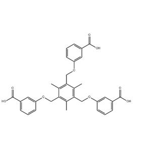 3,3',3''-(((2,4,6-triMethylbenzene-1,3,5-triyl)tris(Methylene))tris(oxy))tribenzoic acid