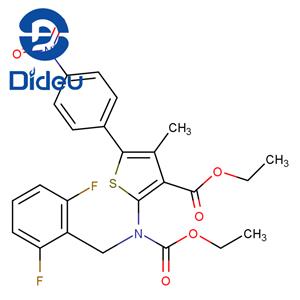 ethyl 2-((2,6-difluorobenzyl)(ethoxycarbonyl)amino)-4-methyl-5-(4-nitrophenyl)thiophene-3-carboxylate