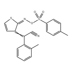 2-Methyl-α-[2-[[[(4-?methylphenyl)sulfonyl]oxy]?imino]-3(2H)-?thienylidene]benzeneacetonitrile