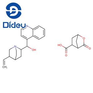 (1R)-quinolin-4-yl((2S,4S,5R)-5-vinylquinuclidin-2-yl)methanol (1R,4R,5R)-3-oxo-2-oxabicyclo[2.2.1]heptane-5-carboxylate