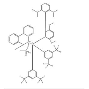 Methanesulfonato(2-bis(3,5-di(trifluoromethyl)phenylphosphino)-3,6-dimethoxy-2',6'-bis(dimethylamino)-1,1'-biphenyl )(2'-methylamino-1,1'-biphenyl-2-yl)palladium(II), min. 98%