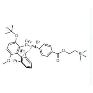 Palladium, bromo[dicyclohexyl[3-(1,1-dimethylethoxy)-6-methoxy-2′,6′-bis(1-methylethyl)[1,1′-biphenyl]-2-yl-κC1′]phosphine-κP][4-[[2-(trimethylsilyl)ethoxy]carbonyl]phenyl]-, (SP-4-2)-