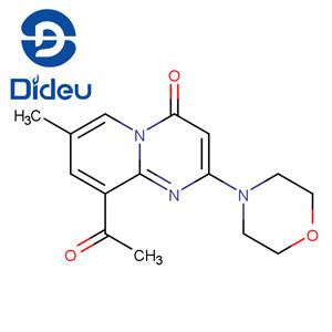 4H-Pyrido[1,2-a]pyrimidin-4-one,9-acetyl-7-methyl-2-(4-morpholinyl)-