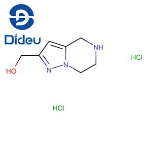 Pyrazolo[1,5-a]pyrazine-2-methanol, 4,5,6,7-tetrahydro-, hydrochloride (1:2)