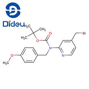 (4-Bromomethyl-pyridin-2-yl)-(4-methoxy-benzyl)-carbamic acid tert-butyl ester