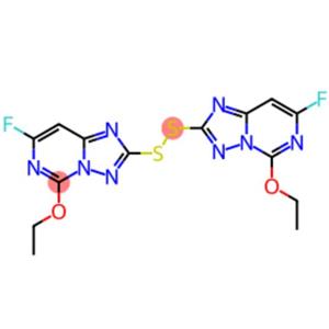 2,2’-Dithiobis(5-ethoxy-7-fluoro[1,2,4]triazol0[1,5-c]pyrimidine)