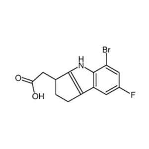 2-(5-bromo-7-fluoro-1,2,3,4-tetrahydrocyclopenta[b]indol-3-yl)acetic acid