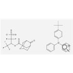 Sulfonium, [4-(1,1-dimethylethyl)phenyl]diphenyl-, salt with 2,2-difluoro-2-sulfo-1-(trifluoromethyl)ethyl 4-oxotricyclo[3.3.1.13,7]decane-1-carboxylate (1:1) pictures