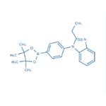 2-Ethyl-1-(4-(4,4,5,5-tetramethyl-1,3,2-dioxaborolan-2-yl)phenyl)-1H-benzo[d]imidazole pictures