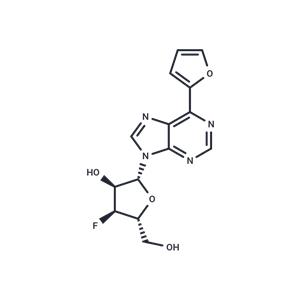 6-(Furan-2-yl)purine-beta-D-(3'-deoxy-3'-fluoro)riboside