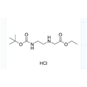 Ethyl 2-((2-((tert-butoxycarbonyl)amino)ethyl)amino)acetate hydrochloride