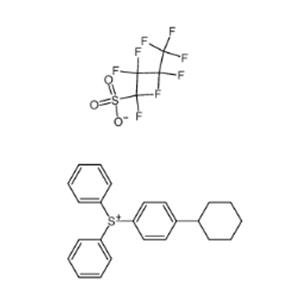 4-cyclohexylphenyl-diphenylsulfonium nonafluoro-n-butanesulfonate