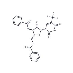 3',5'-Di-O-benzoyl-2'-deoxy-2'-fluoro-5-trifluoromethyl-arabinouridine