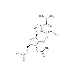 2-Amino-3',5'-di-O-acetyl-N6,N6-dimethyl-2'-O-methyl adenosine